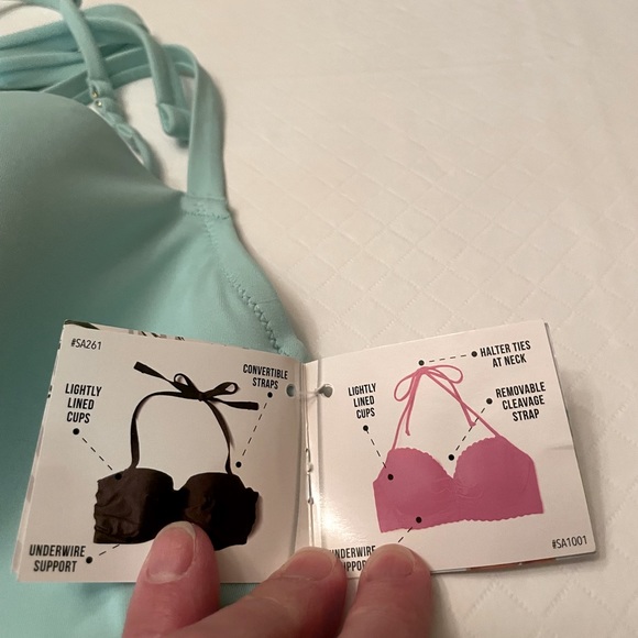 NWT Smart & Sexy swimwear Bikini Top. Mint Chip colour and Size 38D - Picture 10 of 10